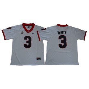 Georgia Bulldogs Zamir White White Jersey